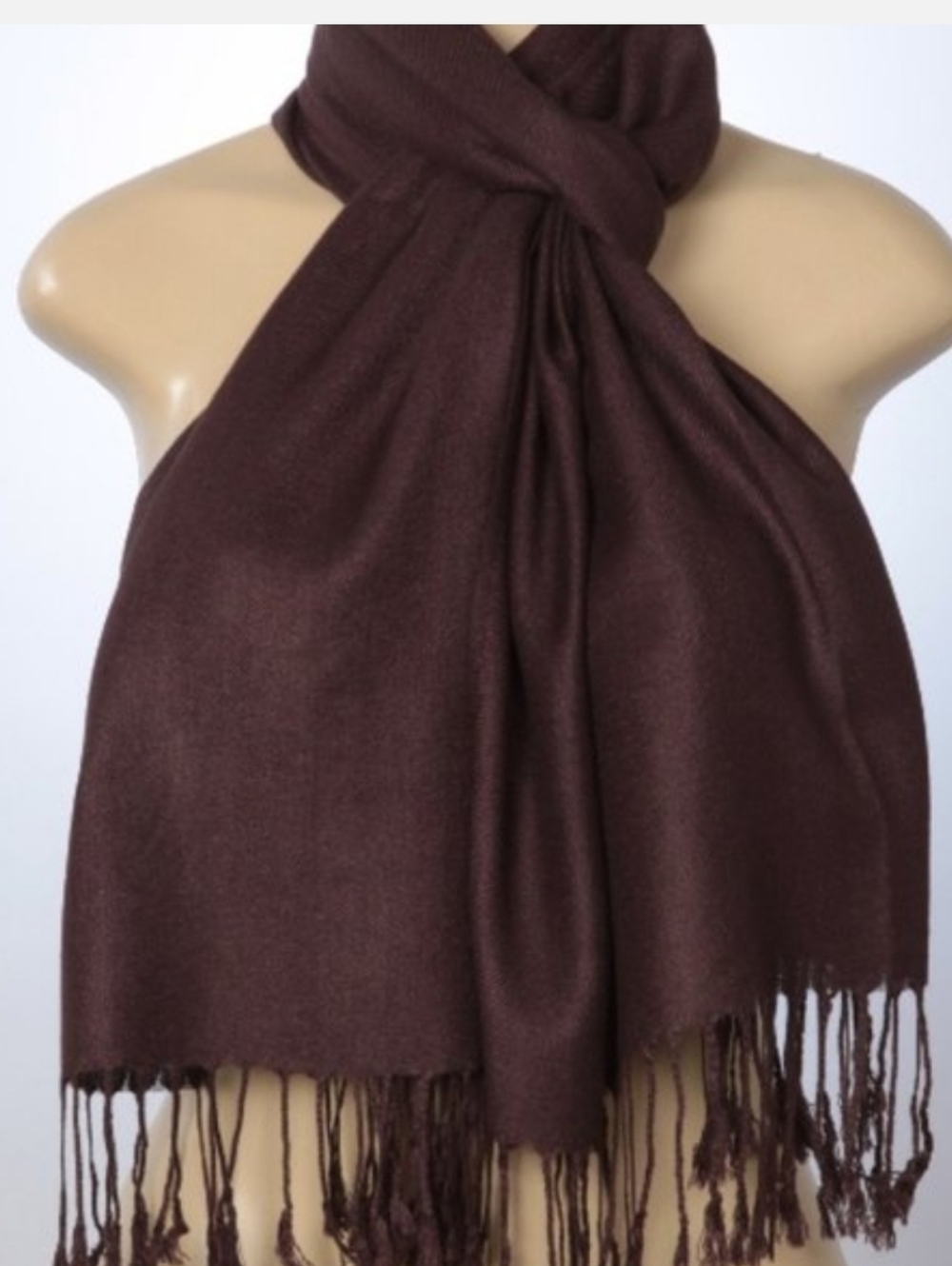 Oussum Large Silky Viscose Scarf - Picture 4 of 6